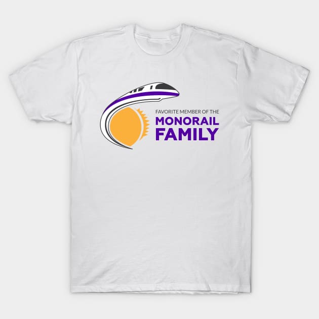 Favorite Member of the Monorai Family w/ Logo T-Shirt by MorningMonorail